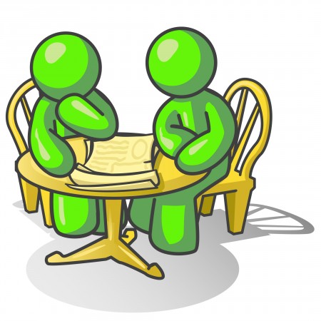 working together